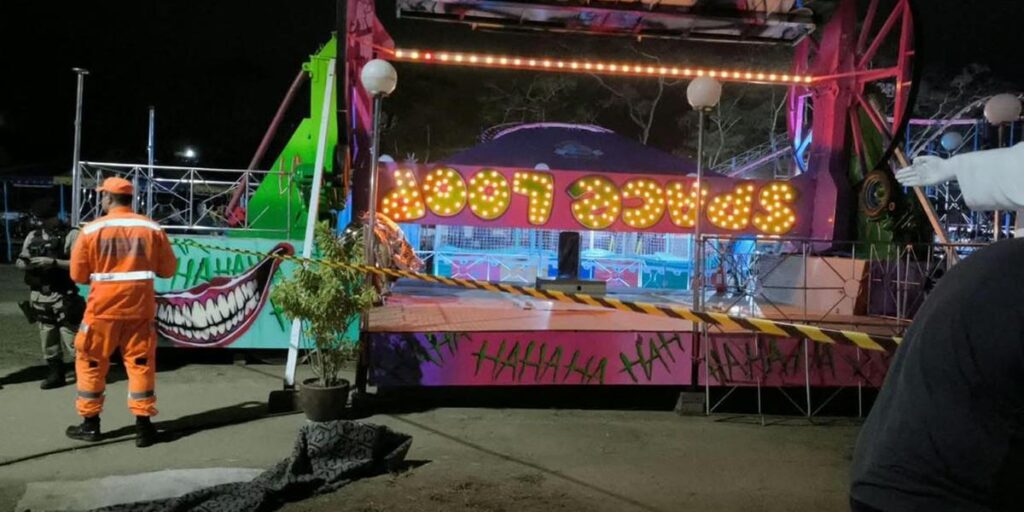 Criança morre após ser atingida por brinquedo em parque de diversões em Minas